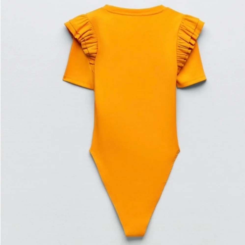 Zara Ribbed Bodysuit Sz L - Picture 5 of 7